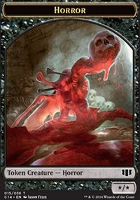 (image for) Horror // Zombie (Black) Double-sided Token